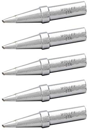 Genuine Weller WE1010 Soldering Tip Set (ETA-5), Screwdriver, 0.062 / 1.6 mm, 5 PCS