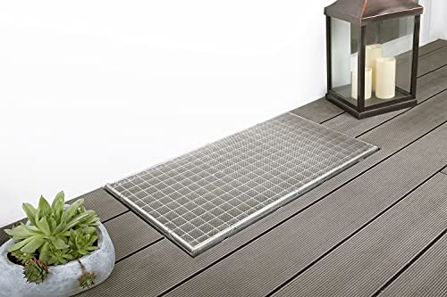 empasa Lichtschachtabdeckung Kellerschachtabdeckung 'Standard' | Kellerschacht Lichtschacht Abdeckung, Selbstbausatz, individuell kürzbar, Material: Edelstahl, Anzahl: 1