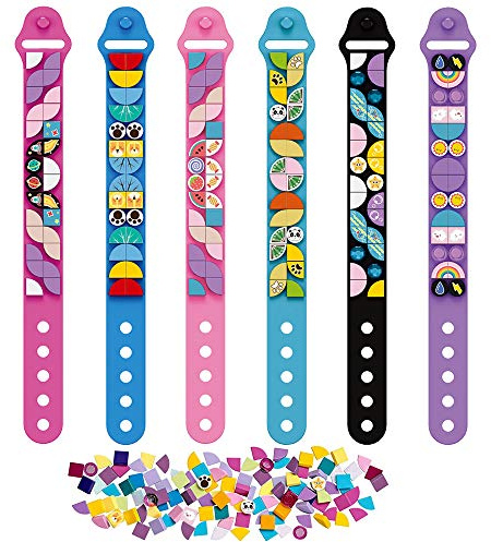 SIENON Dots Armbänder 6PCS, Kinder Bauklötze Armbänder, DIY Kreatives Basteln Armband Making Kit für Kinder, Freundschaftsarmbänder, Dots Construction Toys Kit für Geburtstags-Weihnachtsgeschenke