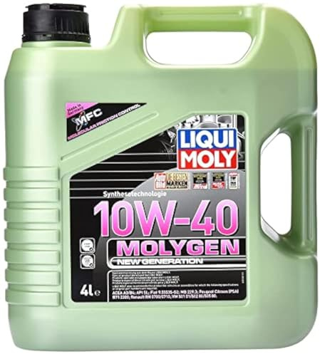 LIQUI MOLY Motoröl 10W-40 Molygen Teilsynthetiköl Motor Öl ACEA A3/B3 ACEA A3/B4 API SL New Generation 4L Kompatibel mit VW Golf VII Schrägheck 5G1, BQ1, BE1, BE2 Golf IV Schrägheck 1J1 GOLF VI 5K1