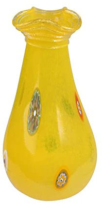 50018- Murano Vase Murrina gelb - Deko-Vase. Hochwertige Handarbeit - Exklusive Erzeugnisse des Kunsthandwerks
