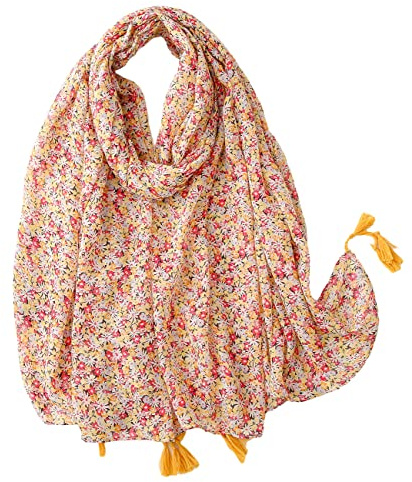 FAIRYGATE Damen Schal Vogel Blume Schmetterling Druck Lange Soft Neck Scarf Wickel Stola für Summer Beach Winter Geschenk