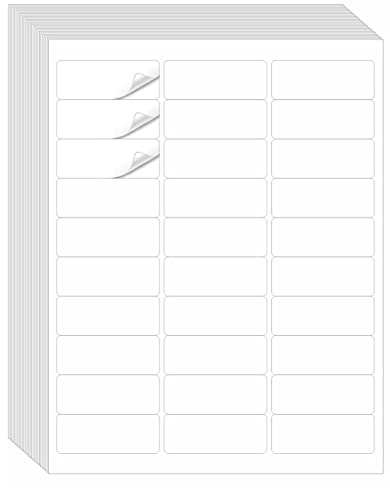Address Labels, JIQEZNL Premium 1 x 2-5/8 Mailing Labels for Envelopes, 900 Address Label Sticker Paper for Laser/Ink Jet Printer, White Blank Printable Sticker Labels 30 Per Sheet 8.5×11