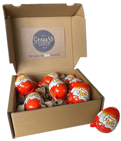 Genussleben® mit 10x kinder Joy® Minecraft® zum Naschen und Spielen | Ideal als Geschenkidee | Überraschung für Groß & Klein | süßer Genuss & Sammelspaß | perfekt für jeden Anlass