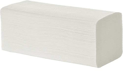 Tissue24 | Falthandtücher V-Falz 2-lagig | 3.200 Blatt | 21×23 cm | Zellstoff hochweiß | Großpack für Büro, Gastronomie & kompakte Spender