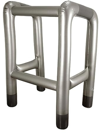 Aufblasbares Gehgestell – 58 x 45 x 88 cm, aufblasbare Party-Requisite, Scherzgeschenke, aufblasbares Zimmer Rahmen für Erwachsene, Ruhestandsgeschenk und Geschenk zum 40., 50., 60., 65. Geburtstag,