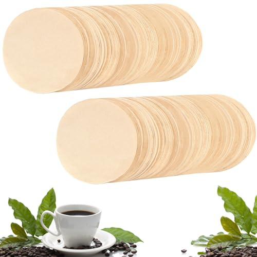 800 filtros de café espresso, filtro de papel de café redondo sin blanquear de 53 mm para máquina de espresso, filtro de café desechable compatible con cafetera espresso