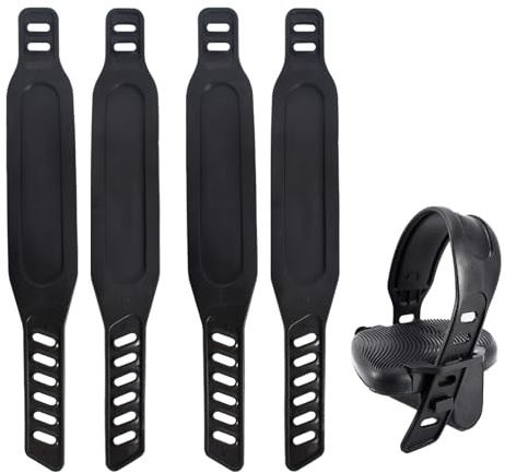 4 Stück Heimtrainer Pedal Straps, Pedalriemen Fahrrad, Pedalriemen für Heimtrainer, Einstellbare Länge Pedal Strap, Fahrradriemen Für Zuhause oder Fitnessstudio