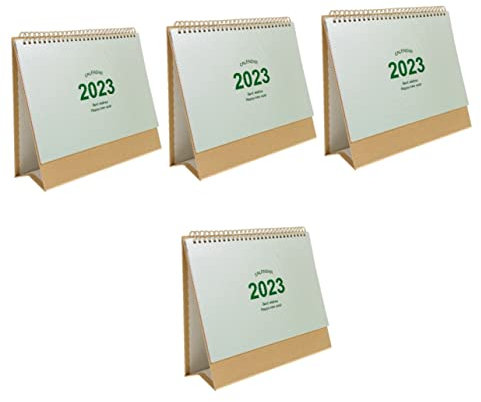4 Stück 2023 Jahr des Hasenkalenders Stehtischkalender 2023 Chinesischer Kalender Monatskalender 2023 Tischdeko Einfacher Stil Kalender feines Papier Arbeit Ornamente Wohltätigkeitsorganisation