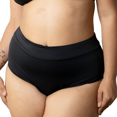Ecowoman | Perioden-Bademode für Damen | Mittlere Absorption | Perioden-Bademode zum Schwimmen | Menstruations-Bikinihosen