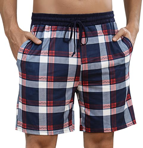 Marvmys Pantalón Corto Pijama Hombre Verano