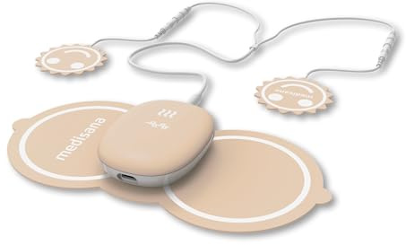 medisana TT 250 TENS and Heat Pad for Period Pain Relief – Portable Menstrual Pain Device, Endometriosis and Cramps Relief, 20 Intensity Levels, Rechargeable, Slim Wearable