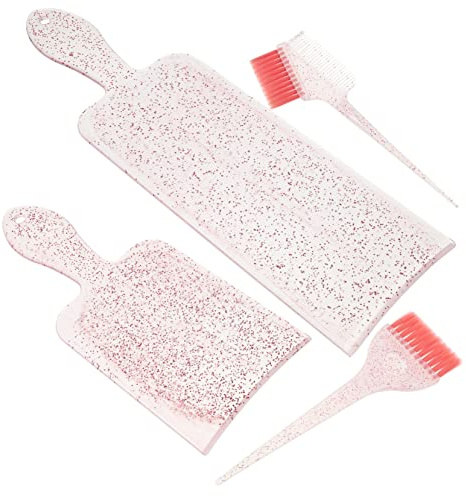 HAPINARY Kit Per Colorazione Chioma Tavolo Para Mèches, Spazzola Per Tintura e Pettine, Set 4 Pezzi Per Colpi Di Sole, Colorazione Uniforme, Strumenti Portatili Per Uso Domestico e Salone