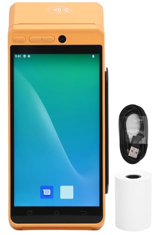 Yanmis POS -PDA -Quittungsdrucker 58 Mm Effizienter Thermisdrucker für Android 12, 1D 2D QR Barcode -Scanner, Handheld -PDA -Drucker, Unterstützt 4G LTE 5G WiFi Bluetooth NFC