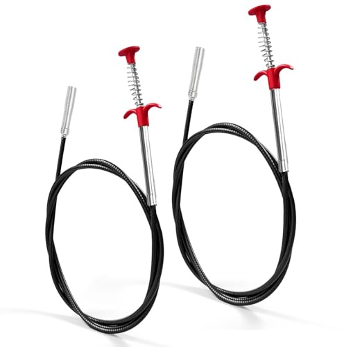 2 Pezzi Pinze per Artigli Flessibili, 200 cm/90 cm Pinza per Fognature per Bagno Cucina Lavandini (200cm+90cm)