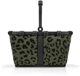 reisenthel carrybag XS teddy leo oliv – stabil shoppingkorg med praktisk innerficka – elegant och vattenavvisande design