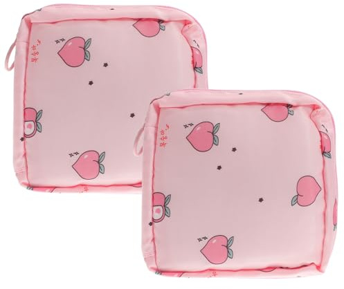 ULTECHNOVO Bolsa de Almacenamiento para Compresas Higiénicas 2 Piezas Portátil para Viaje Tamaño Compacto Color Multiusos para Pañales y Artículos Pequeños