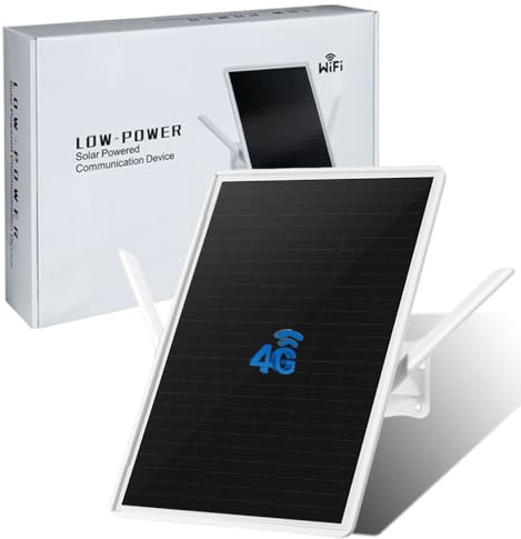 LCLCTEK® 4G LTE Router Solar Batterie Aussen mit SIM Karten,Kabellos 4G Mobiler WLAN Router Hotspot,WLAN 2.4GHz bis zu 150 Mbit/s,2 Externe Antennen,26000mAh Akku,Gilt für europäische Betreiber