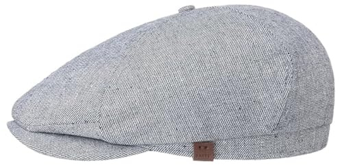 Barts Melange Jamaica Flatcap Schirmmütze Schiebermütze Leinencap Baumwollcap Herren - mit Schirm, Futter, Futter Sommer Frühling-Sommer