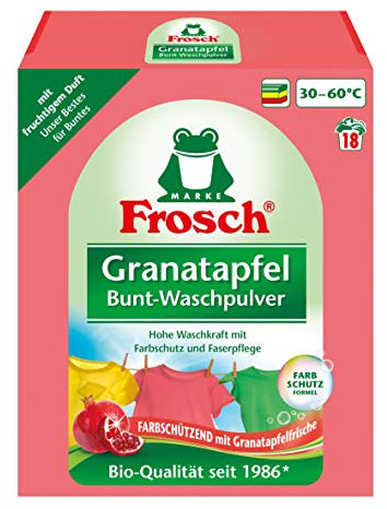 Frosch Granatapfel Bunt-Waschpulver Weiß Waschmittel (bitter), 18WL, 1,35 kg