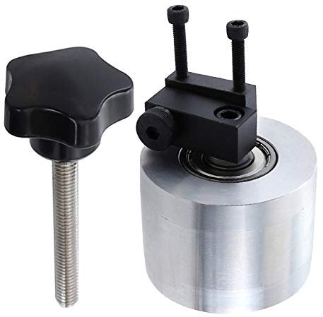 Rueda de amoladora de banda φ68 * 50 mm con rodamiento de 12 mm de diámetro Rueda motriz para máquina lijadora Rueda de contacto de aluminio, 1, juego