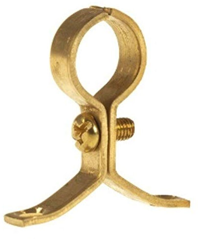 Pressed Brass Pipe Clip Bracket, 22mm. Bags of 10.