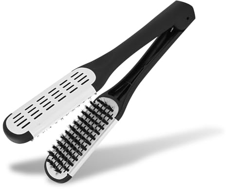 Pinza De Peine De Cepillo De Doble Cara, Peine De Peinado De Pinza En Forma De V Profesional, Herramienta Para Alisar El Cabello Antiestático