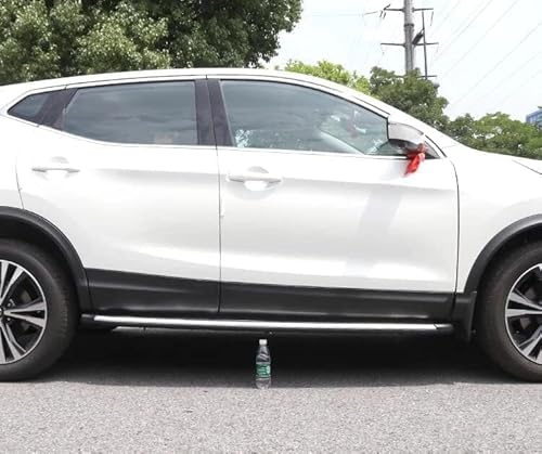 DTGTEX Premium Pedane Laterale Sottoporta per N-issan Qashqai 2015 2016 2017 2018 2019 2020, Pedane Laterali Laterali per Decorazione Auto