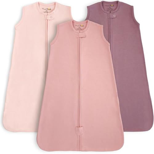 Babyschlafsack aus Bio-Baumwolle 0.5 TOG Sommer Schlafsack 3er-Pack