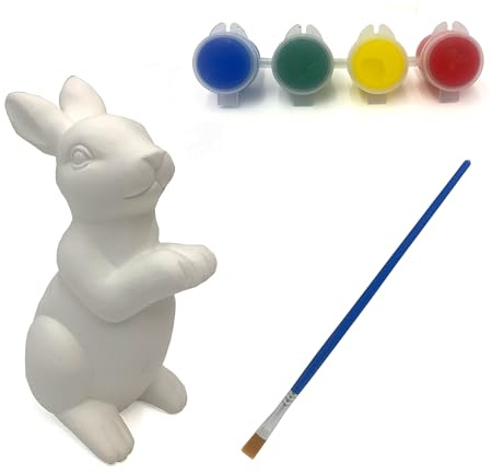 ICE TOYS Set Coniglio Pasqua da Pittura 6pz decoupage lavoretti per Bambini e Fai da Te Confezioni Regalo (Kit 2)
