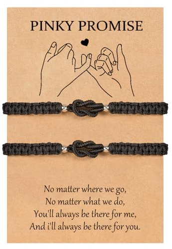 VU100 Gifts for Couple Matching Couple Bracelets Gifts for Him Her | Protect Lucky Bracelets Birthday Gifts for Boyfriend Girlfriend Wife Husband Family Best Friend Sister