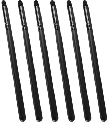 Enwye Juego De 6 Pinceles Profesionales Para Delineador De Ojos, Con Punta De Lápiz, Para Difuminar Sombras, Ojos Ahumados, Cejas Y Delineador De Labios. Herramientas De Belleza