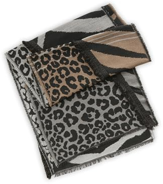 CODELLO JACQUARD SCARF POLYACRYLIC MIX ANIM - 35X180CM
