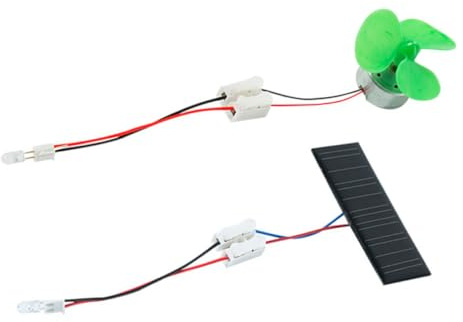 BESTonZON Educational Scientific Experiments Toy Wind Power Solar Power Generator for Science Learning Tools DIY Model