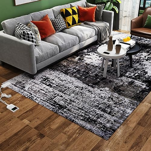 Tappetini elettrici riscaldati con modalità di temporizzazione e riscaldamento, riscaldatore elettrico per tappeti riscaldato a riscaldamento rapido(G,39.3x78.7in)