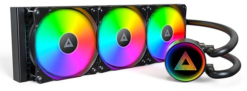 MONTECH LightFlow ARGB 360mm AIO CPU Liquid Cooler, Infinity Mirror, Black