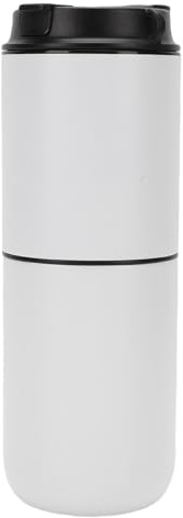 Annadue Caffettiera Elettrica, Macchina da caffè Portatile con macinacaffè Integrato, 15 Impostazioni di Macinatura, Batteria Ricaricabile, Riscaldamento Rapido (WHITE)