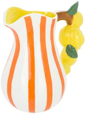 Brocca 21,5 cm decoro limoni Florafruit ceramica