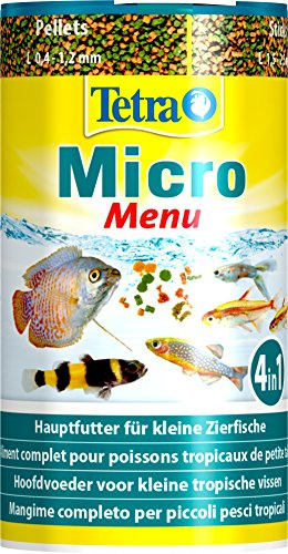 Tetra Micro Menu, Futter für Aquarienfische mit kleinem Maul, 6 X 100ml
