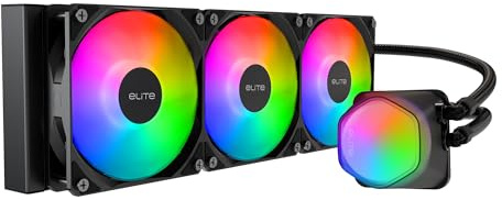Cooler Master MasterLiquid ML360R RGB CPU Liquid Cooler - ARGB Lighting Sync, Premium Pump Design and Tri MF120R ARGB Fans
