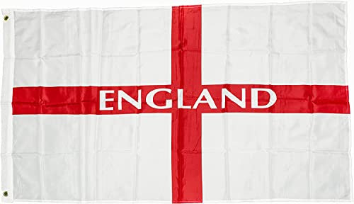 5ft x 3ft England St George Flag Printed National Events Pub BBQ Decorations for Rugby Cricket Football Sports Banner Table Cover Fan Support, Sporting Events Pub BBQ Decorations