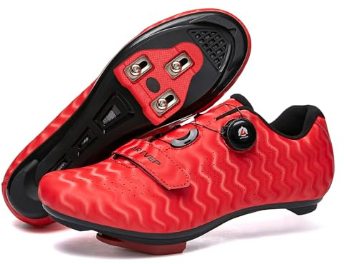 Donne Scarpe da Ciclismo da Uomo Scarpe da Bici da Strada Compatibile con SPD e Delta Blocco Pedale Scarpe da Bicicletta Peloton Traspiranti