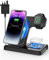 3 in 1 Wireless Charger, Foldable Charging Station Dock for iPhone 16/15/14/13/12/11/SE/X/8 and Apple Watch Ultra/8/7/6/SE/3/2, AirPods Pro/Pro2/2/3(Q3.0 Adapter Included)
