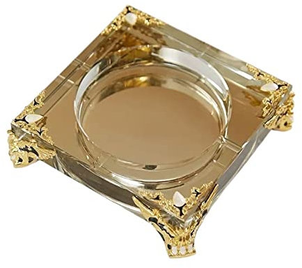 Cendrier Cendrier créatif en métal et verre, for bureau, décoré avec cendrier, Cigarettes, salon, ameublement de bureau cendrier pour cigarettes