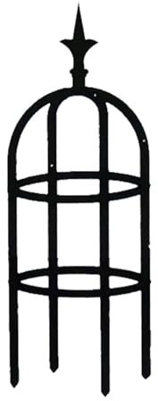 120cm Rankobelisk Spalier Rankhilfe Rankgitter Beschichtetes Kunststoffbeschichtung Metallrahmen Garten Decor Trellis für Kletterpflanzen, Kletterhilfe, Rosen und Blumen