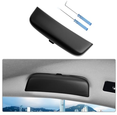 CDEFG Kompatibel mit Opel Corsa F/Astra L/Grandland X 2020-2023 2024 Sonnenbrillenhalter Brillenetui Auto Brillenhalter Glasses Case Holder Brillenetui Käfig Innenraum Astra L 2024 Zubehör (Schwarz)