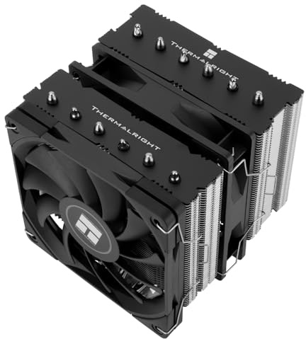 Thermalright Royal Knight 120 SE CPU Cooler, 6 tubi di calore dissipatore di calore CPU raffreddamento, doppia ventola PWM da 12 cm, RAM non bloccata, per Intel LGA 1150/1151/1200/1700/1851; AM4/AM5,