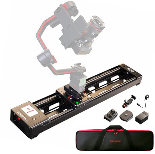 IFOOTAGE Shark Slider Nano II 660 Motorized Camera Slider - 26 Multi-Axis Pan Slider for DJI RS 2/RS3 Pro/RS 4/RS 4 Pro Gimbals, 15.4lbs Payload, 360° Panoramic, 6 Modes, Phone/Camera Compatible​