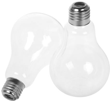 Amosfun Glaskolbenvasen-Set Mini-hyazinthenknospen Dekorative Pflanzenbehälter Für Die Inneneinrichtung 2 Stück