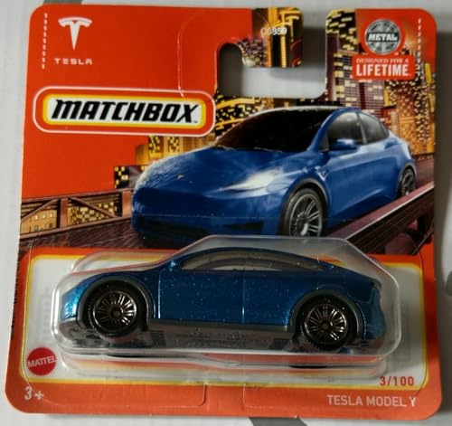 Matchbox 2024 - Tesla Model Y [Metalflake Blue] blau 3/100